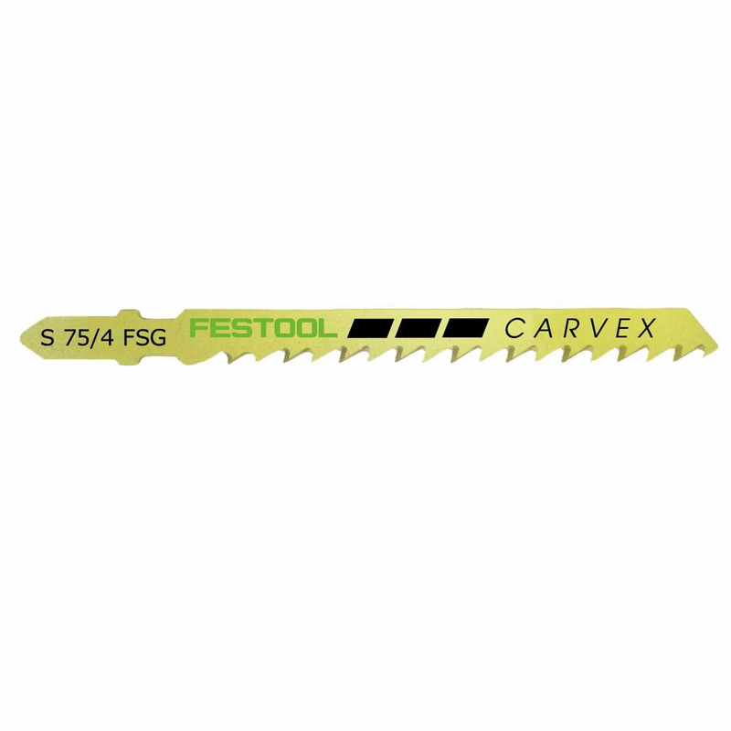 Universal Wood Jigsaw Blades, 75mm L, 4 FSG pitch, 5 pack